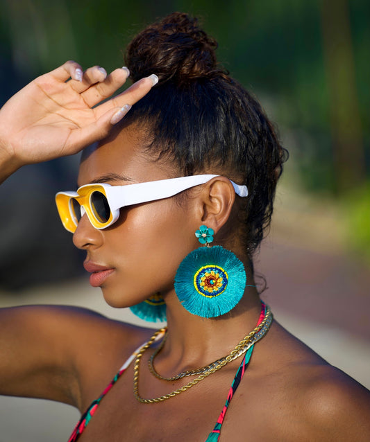 ST.LUCIA TASSEL EARRINGS