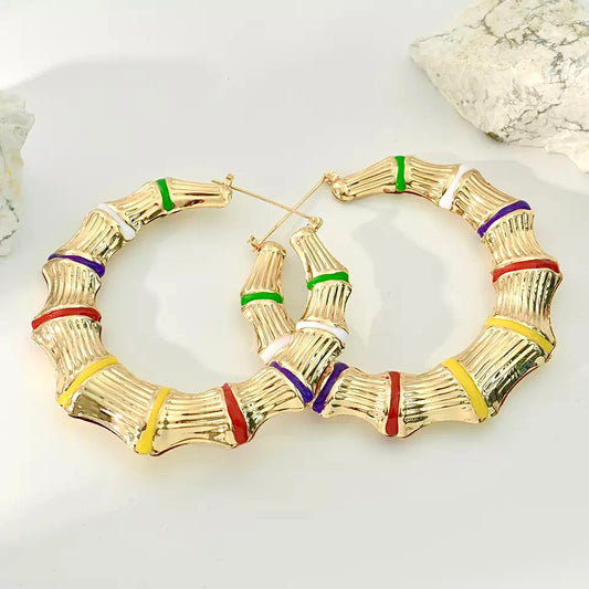 COLOR POP BAMBOO HOOPS