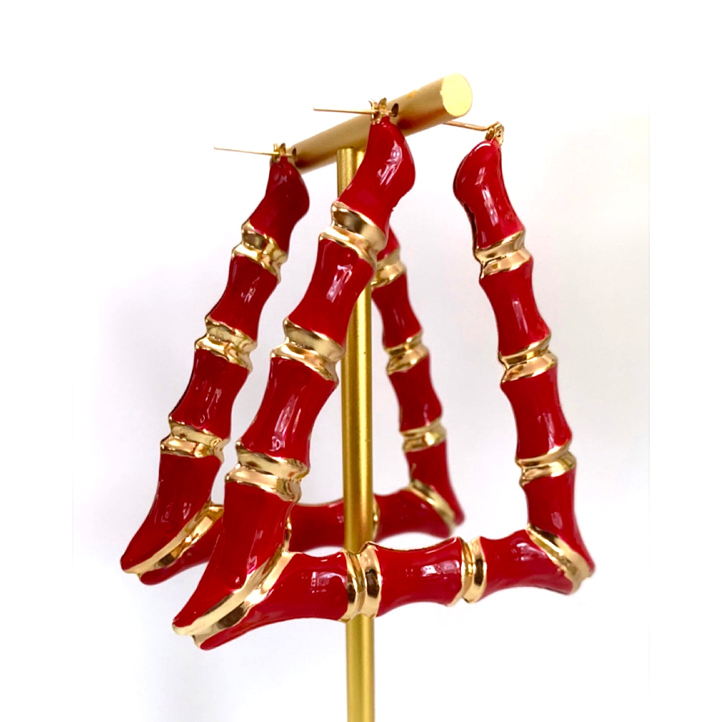 BAMBI HOOP EARRINGS (SQUARE)