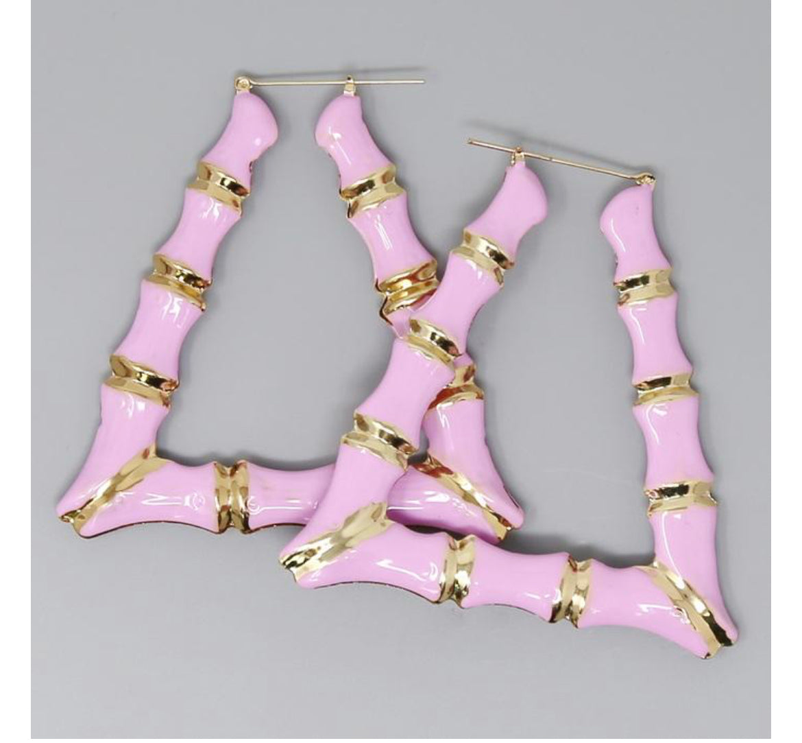 BAMBI HOOP EARRINGS (SQUARE)