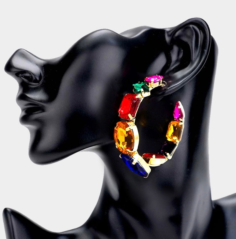 Sylvia hoop earrings