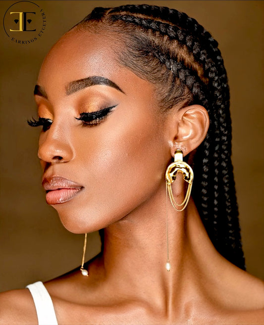 LEAH STATEMENT EARRINGS (STAINLESS STEEL)