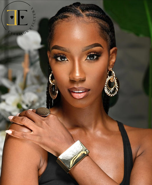 DOUBLE HOOP EARRINGS