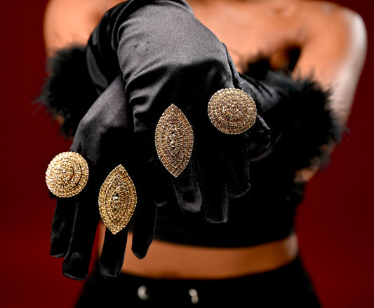 RHINESTONE ADJUSTABLE  RING