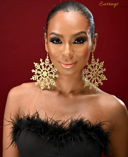 LET IT SNOW STATEMENT EARRINGS