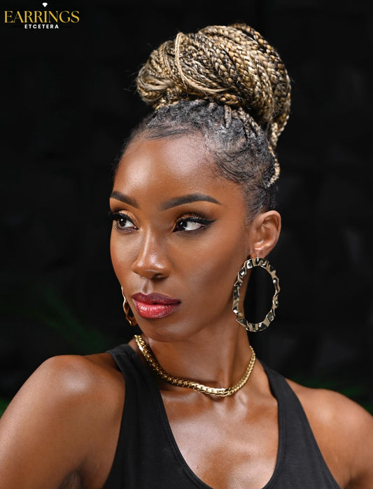 HULA HOOP STATEMENT EARRINGS