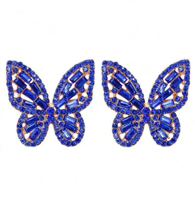 Flinder Butterfly Blue Stud Earrings — Palenque Jewellery