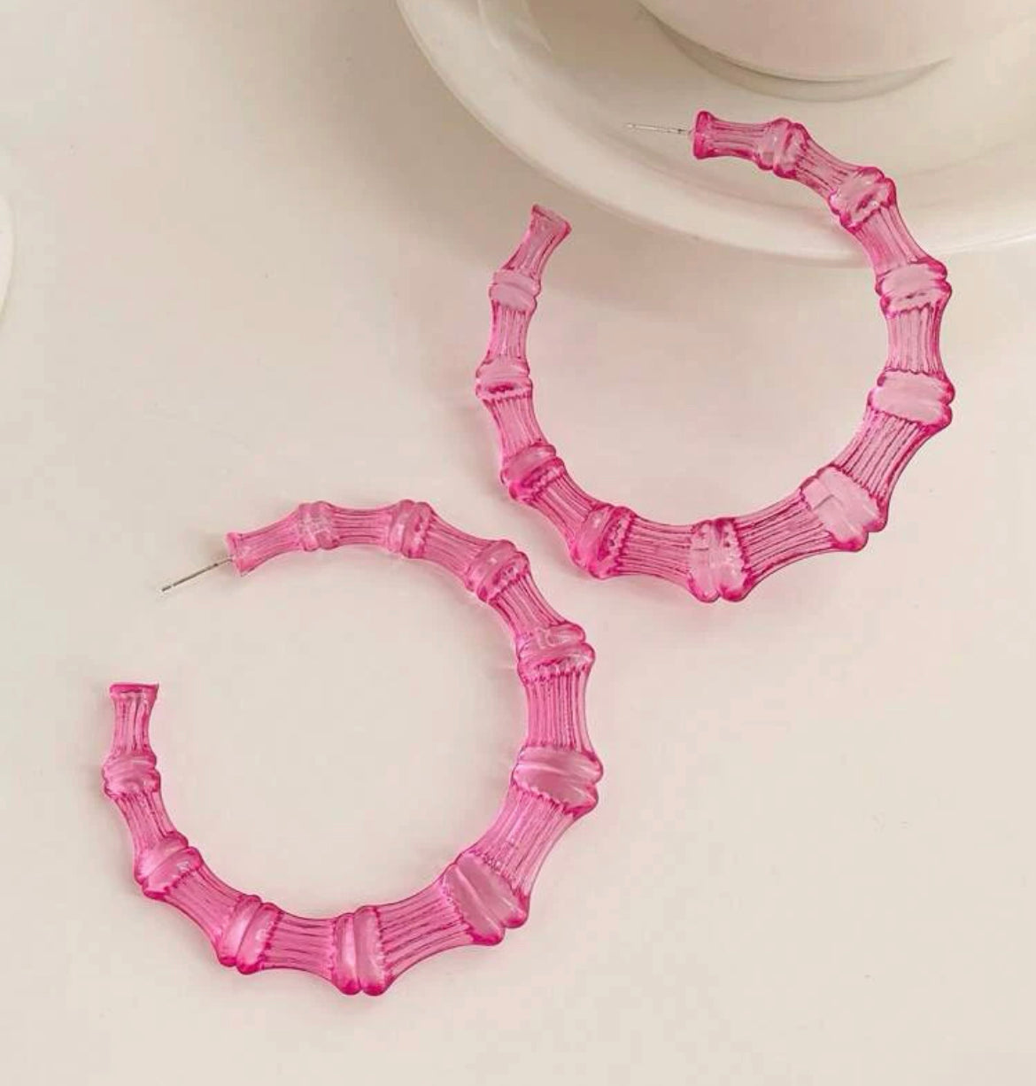 TRANSLUCENT BAMBOO HOOPS