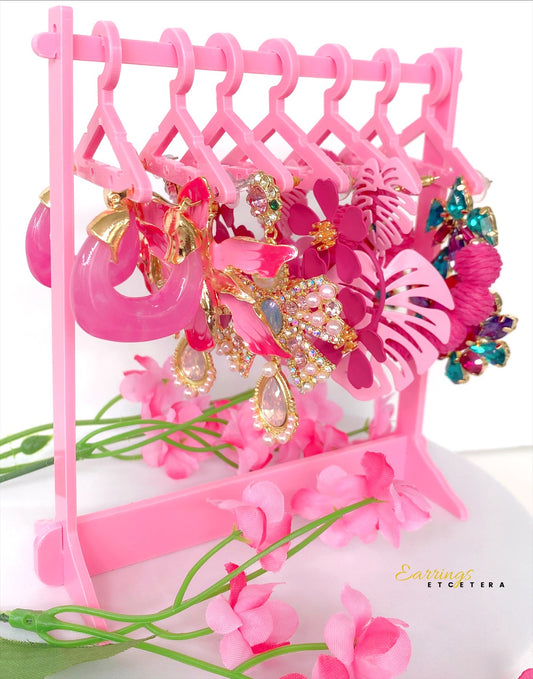 EARRING RACK W/HANGERS (PASTEL)