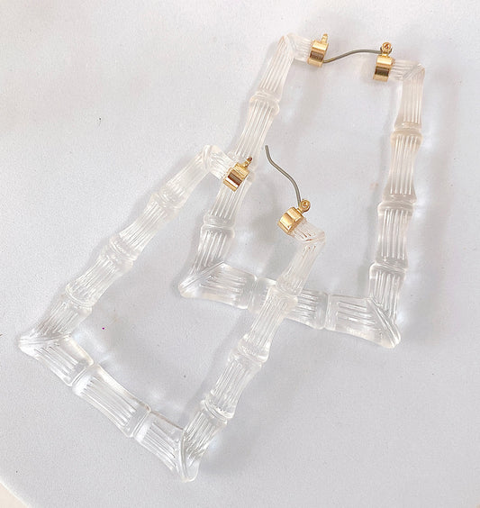 TRANSLUCENT BAMBOO HOOPS (SQUARE)