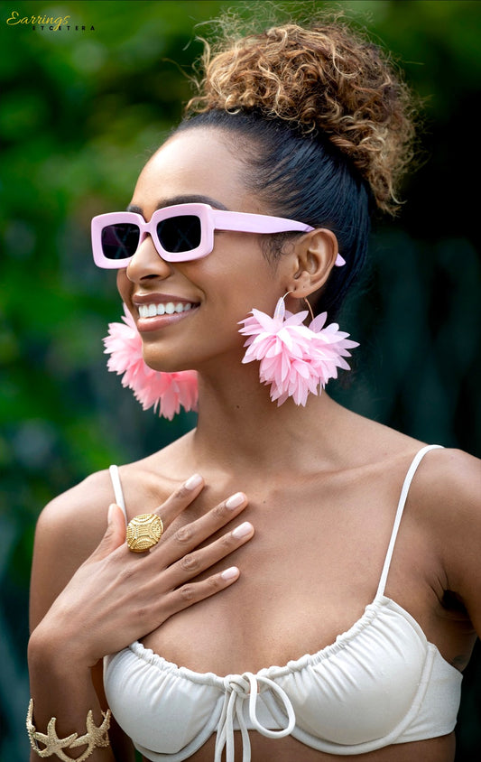 ALOHA HOOP EARRINGS