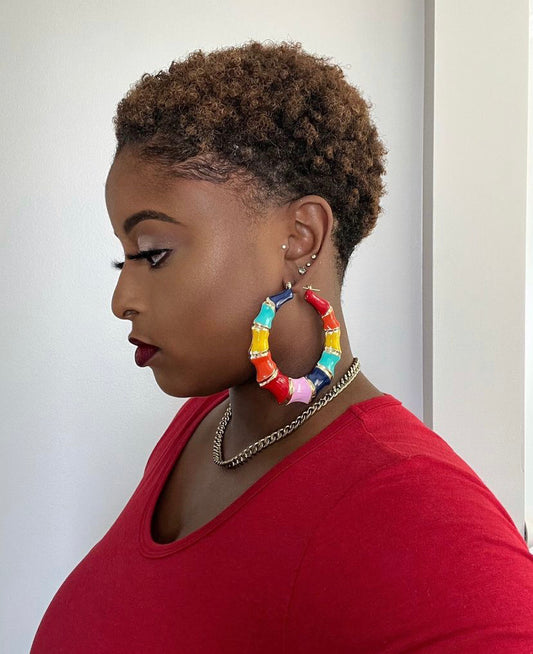 BAMBI HOOP EARRINGS(ROUND)