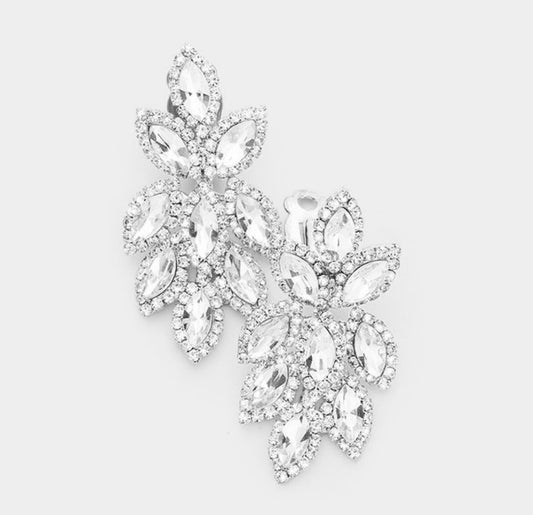 Lucy Bridal Earrings (Clip on)