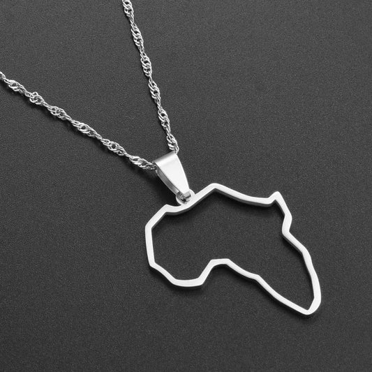 MAMA AFRICA OUTLINE NECKLACE