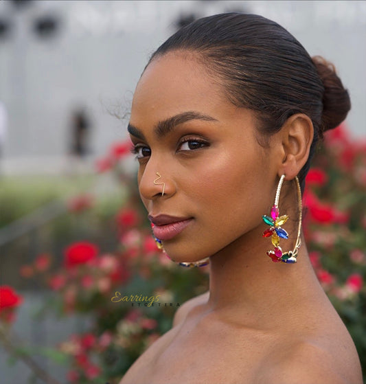 JASMINE HOOP EARRINGS