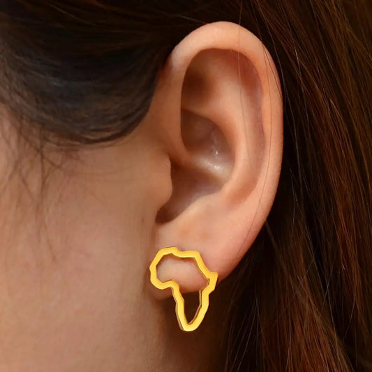 Mama Africa Outline Studs