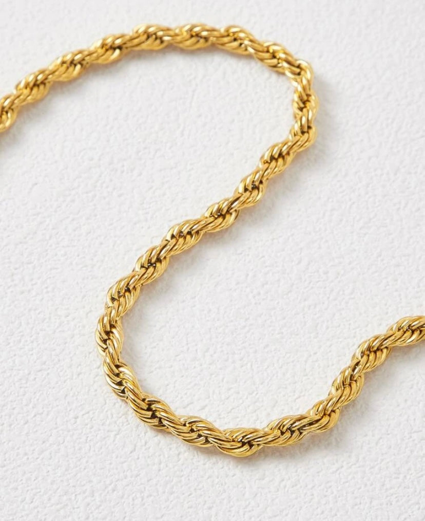 TWISTED ROPE CHAIN (THIN)