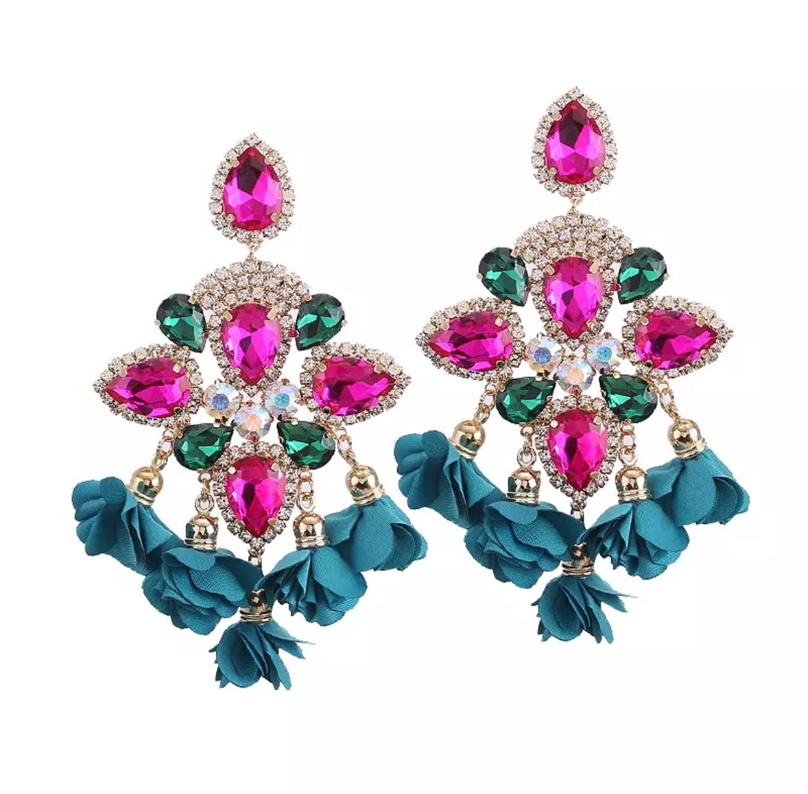 Paradise Statement Earrings (CLIP -On)