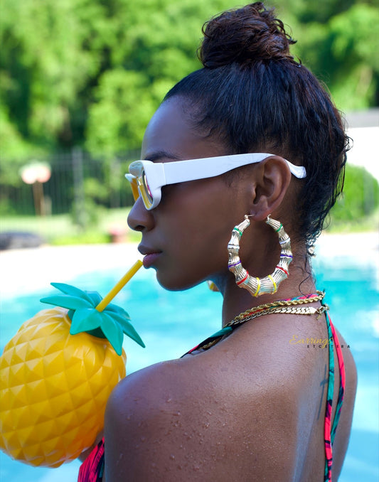 COLOR POP BAMBOO HOOPS