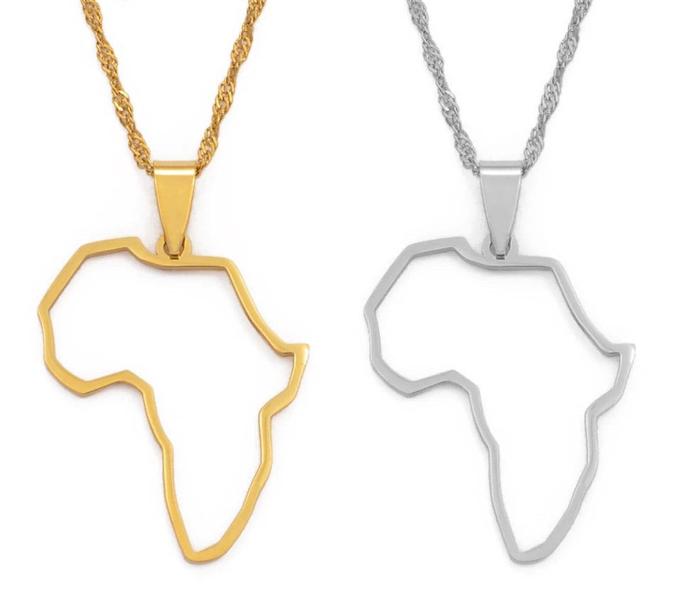 MAMA AFRICA OUTLINE NECKLACE