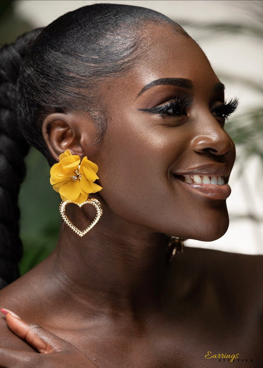 LOTUS STATEMENT EARRINGS