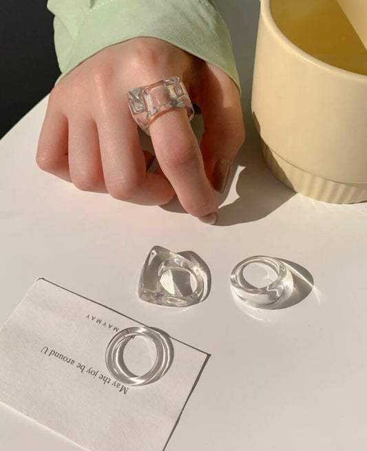 CLEAR RING SET