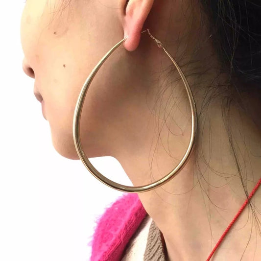 TEARDROP HOOP EARRINGS