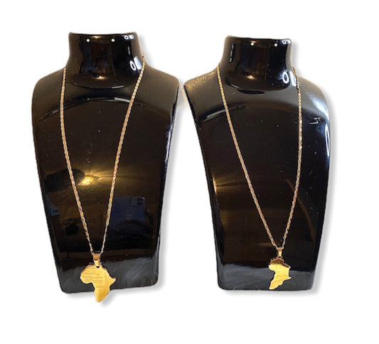 MAMA AFRICA MAP NECKLACE