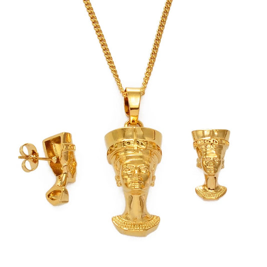 NEFERTITI 3D NECKLACE SET