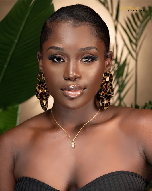 LEOPARD LINK DROP EARRINGS