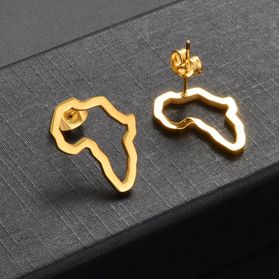 Mama Africa Outline Studs