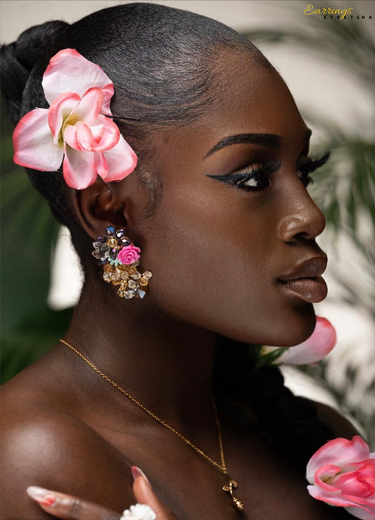 DAHLIA STATEMENT EARRINGS