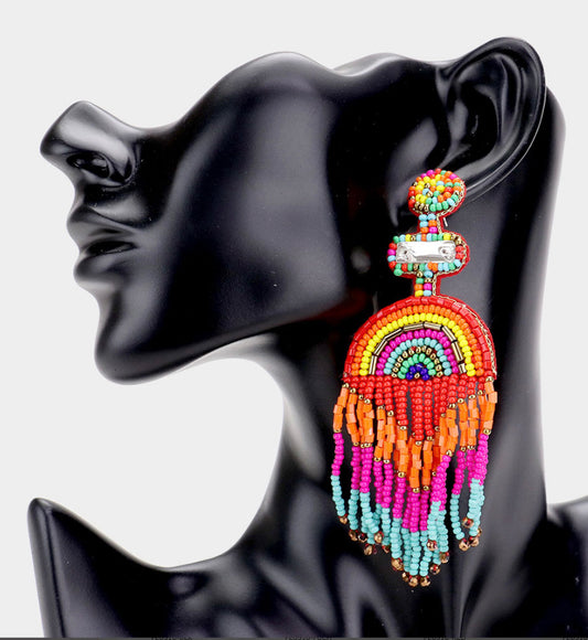 TOBAGO BEADED EARRINGS