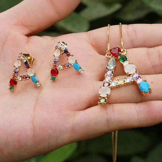 INITIAL NECKLACE SET