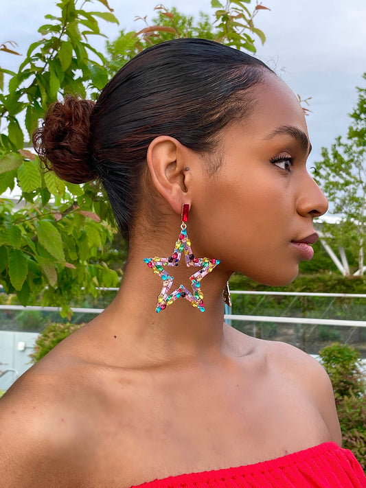 STAR GIRL STATEMENT EARRINGS