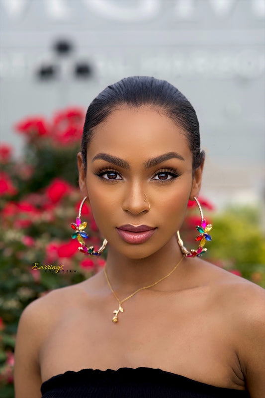 JASMINE HOOP EARRINGS