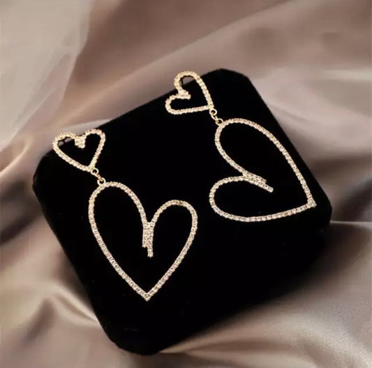 DOUBLE LOVE DROP EARRINGS