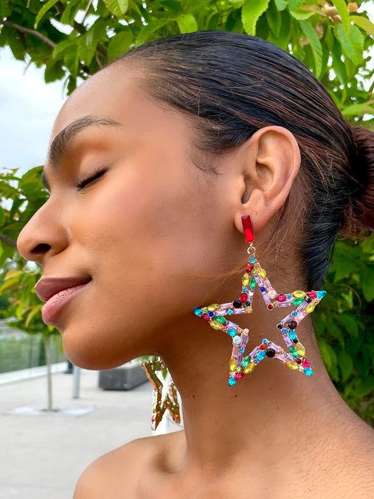 STAR GIRL STATEMENT EARRINGS
