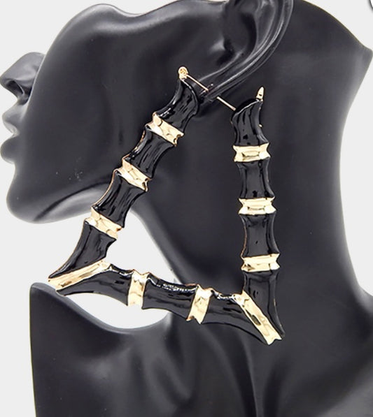 BAMBI HOOP EARRINGS (SQUARE)