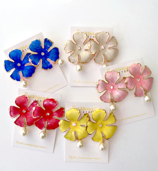 ORCHID STATEMENT EARRINGS