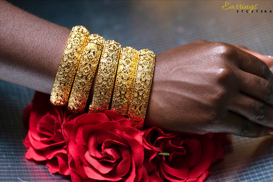 IRA GOLD PLATED BANGLE (STYLE 2)