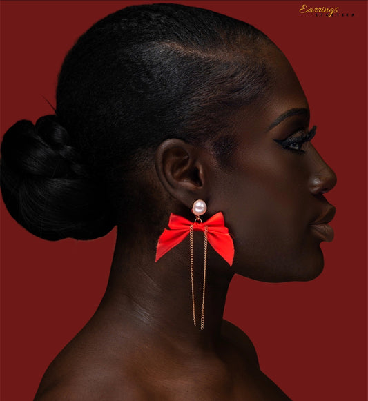RIBBON BOW EARRINGS