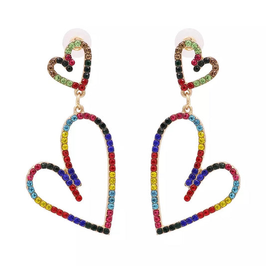DOUBLE LOVE DROP EARRINGS